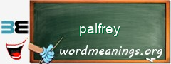 WordMeaning blackboard for palfrey